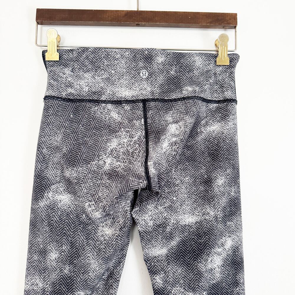 LULULEMON Wunder Under Pant Leggings Diffusion White Black 6 - Picture 7 of 9